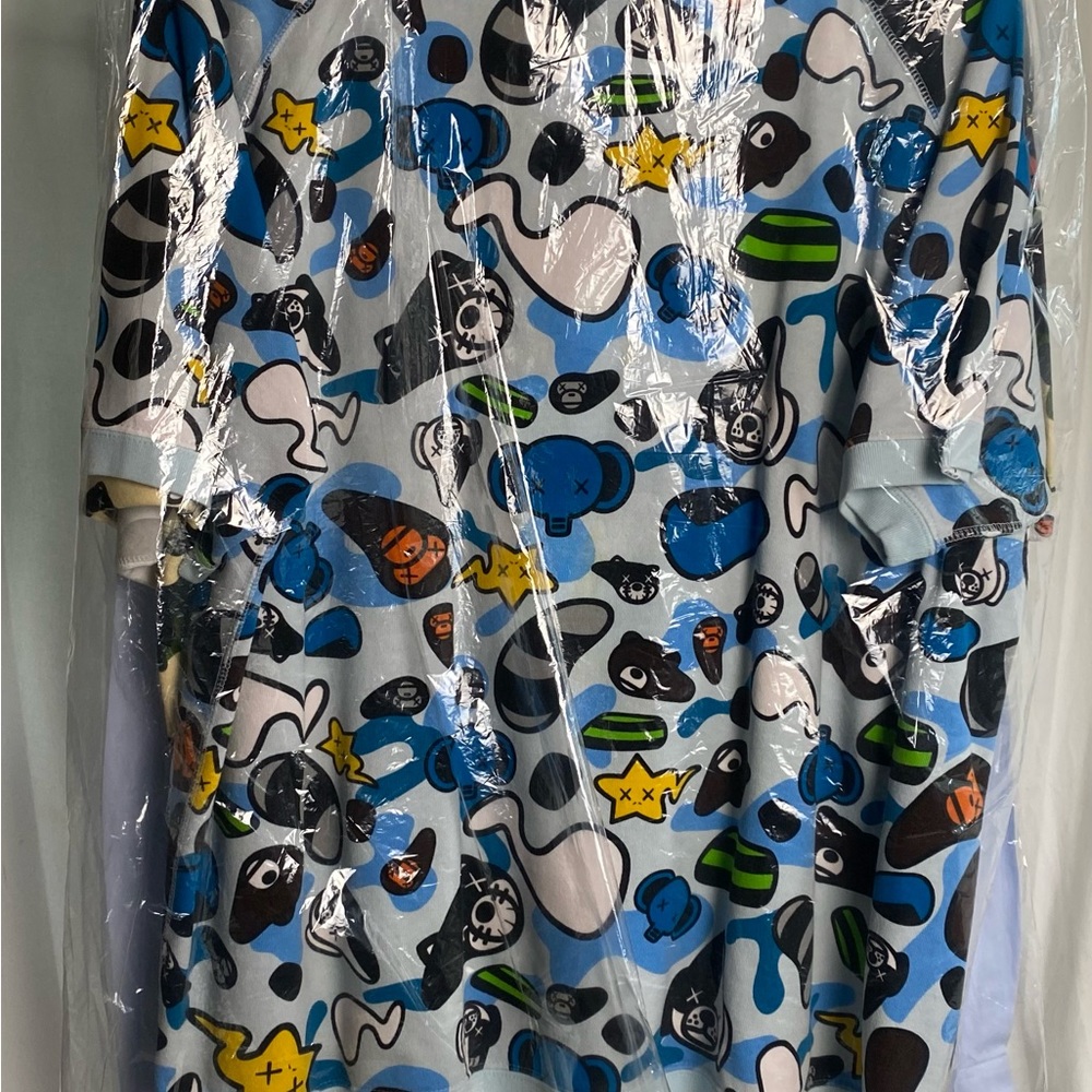 Vintage A Bathing Ape (Bape) Baby Milo x Kaws XL Animal Kingdom Sweater Rare - Picture 12 of 12